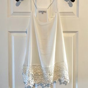 NAKED ZEBRA CHIFFON LACE CAMISOLE